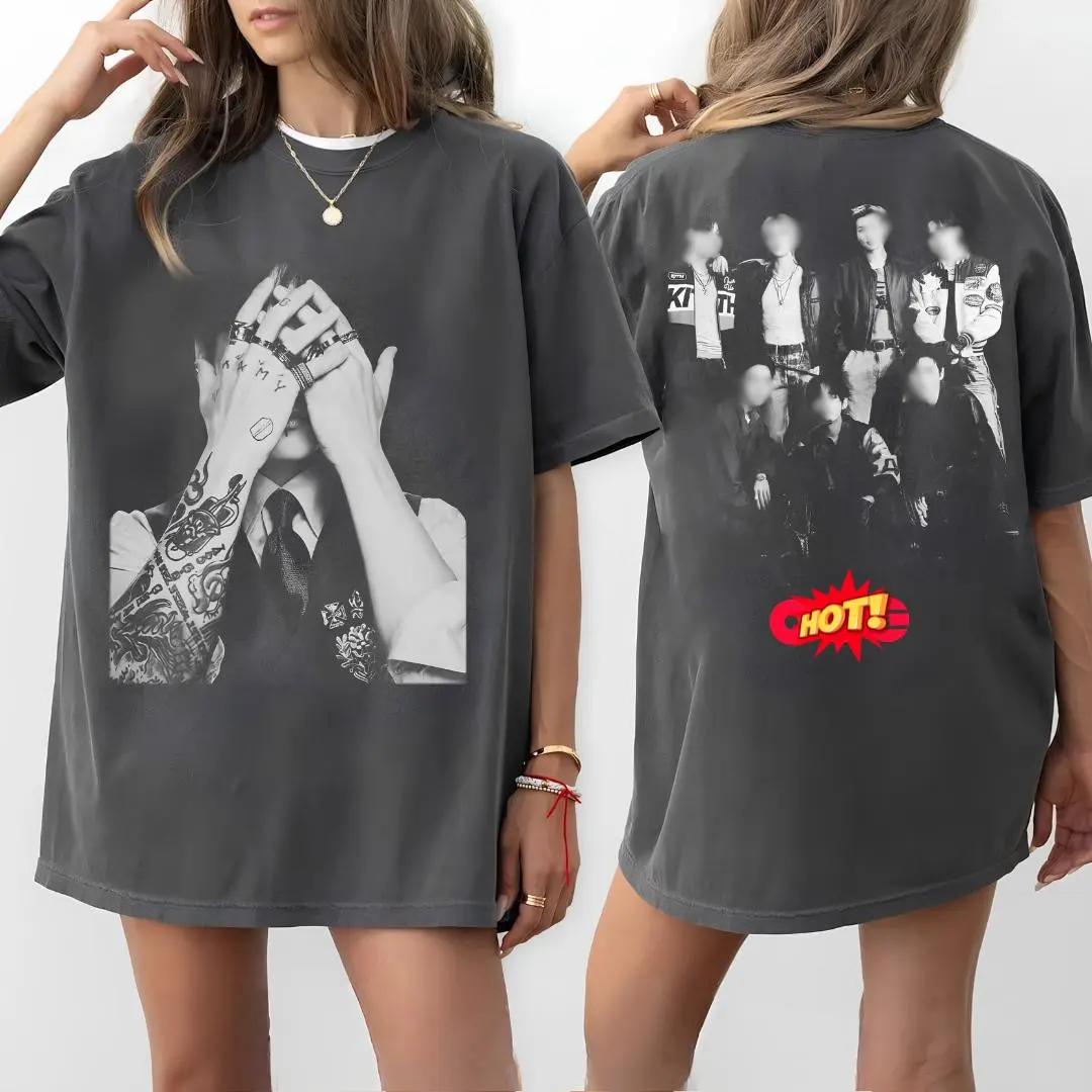 #Jungkook Front Group Back Shirt, Kpop Concert Merch, Bangtan Fandom Gift, Arirang Tour 2026 Vintage Shirt
