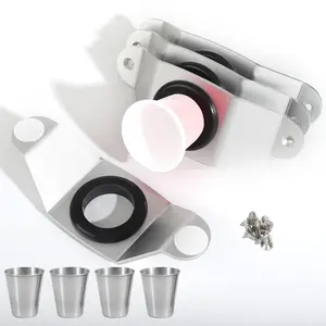 Shot Holder Ski Board DIY Mount Kit,Create Your Own Drinking Board with  Glass Holders and Shot Cups