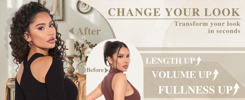 AISI HAIR Drawstring Ponytail Extension for Black Women Synthetic Clip in Ponytail Extension Long Curly Wavy Hairpieces for Daily Use Wavy AISI HAIR Drawstring Ponytail Extension for Black Women Synthetic Clip in Ponytail Extension Long Curly Wavy Hairpieces for Daily Use Wavy