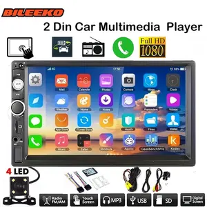 2din Car Mp5 Audio Video Player, Phone Screen Sync, Bluetooth-compatible Connectivity, Abs Material, Ideal for Driving Entertainment