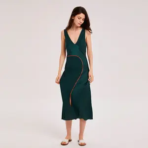 NAP Scoop Neck Artistic Silk Dress