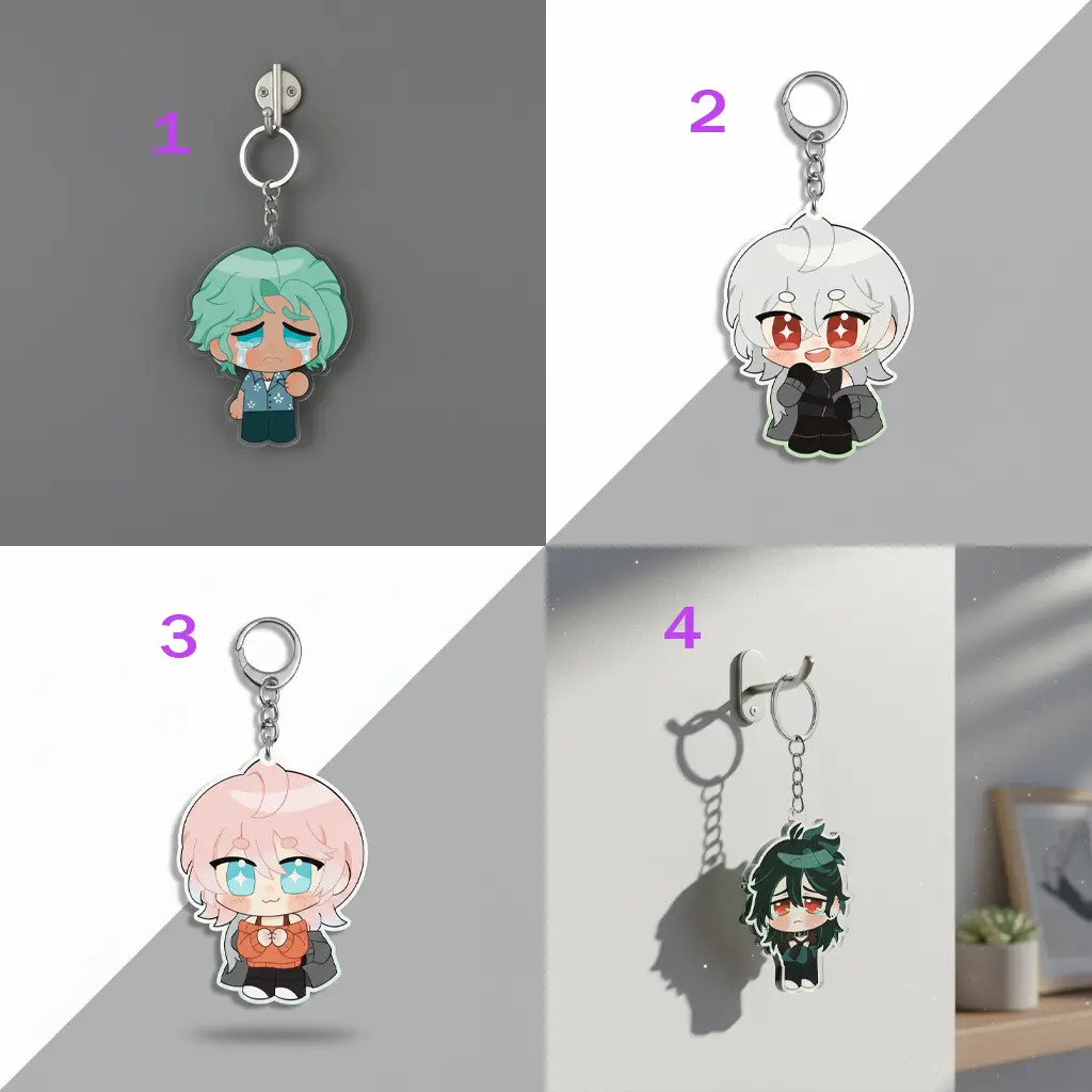 Our Life Keychain, A Date With Death, 14 Days With You Keychain, The Kid at the Back Charms, Acrylic Keychain, Cute Keychain