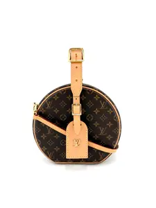 Pre-owned Canvas Crossbody Bags Louis Vuitton Monogram Petite Boite Chapeau (Hard Trunk) Crossbody Bag