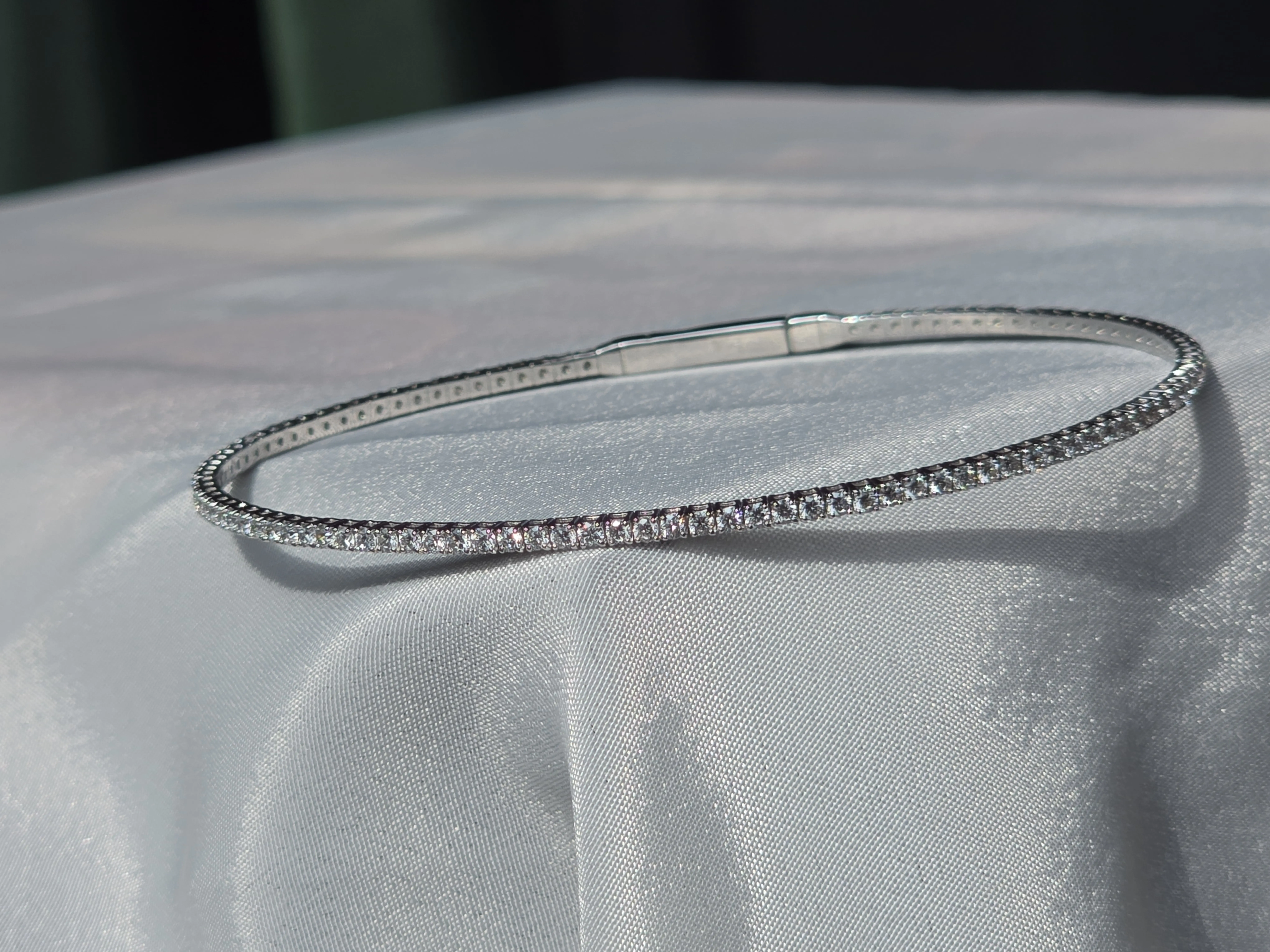 Elegant Round-Cut Tennis Bracelet for Women – Sparkling Classic Everyday Jewelry
