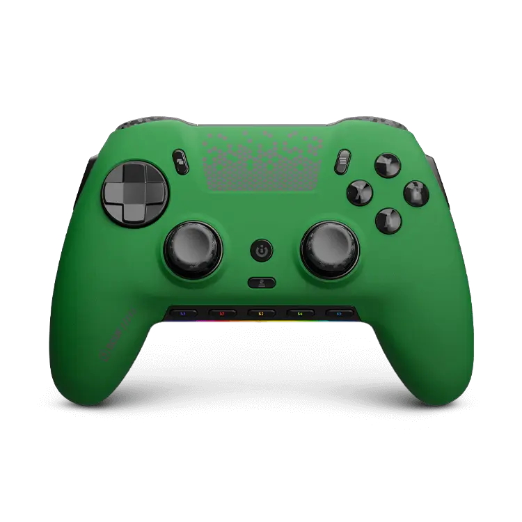 SCUF Envision Pro Wireless PC Controller - Green | Hall Effect Thumbsticks, 5 G-Keys, Slipstream Wireless, 4 Remappable Paddles