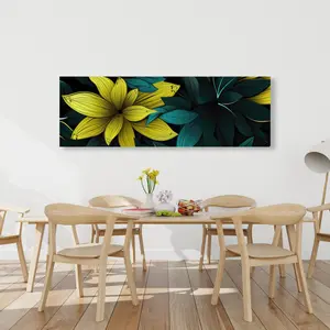 212 MAIN Potent Turquoise Wall Art, 20x60 in., Artistic Artwork for Stylish Home Decoration, Room Decor