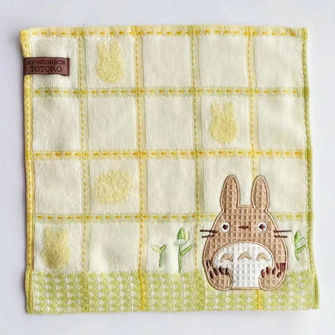 10"X10" Cotton Hand Towel Wash Cloth coaster with Beautiful Embroidery for Bathroom, Kitchen, Home Decor
