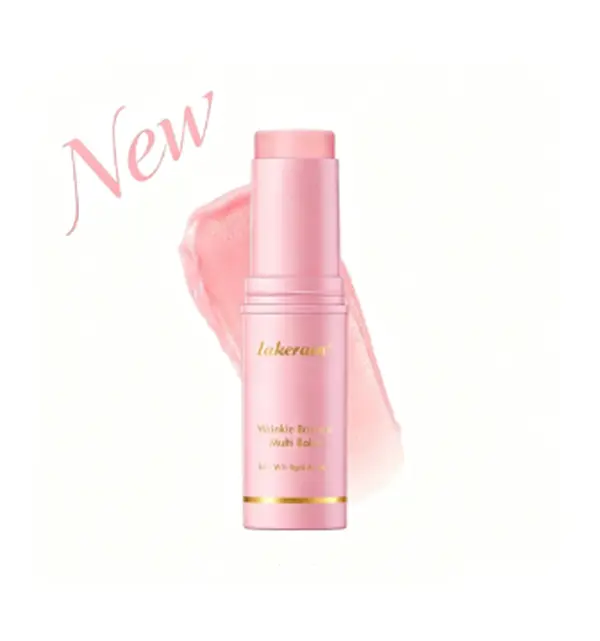Pink Collagen Volume Multi Balm Stick - Anti Wrinkle Solid Balm with Volufiline & PDRN for Under Eyes & Smile Lines, Brightening Face Care Products for All Skin Types, Ammonia-Free, Alcohol Free, Single Item, Daily Care, Contains Neither, Firming/Lifting