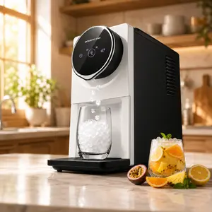 Antarctic Star GEN 2 Automatic Nugget Ice Maker Countertop, Soft Chewable Pellet Ice Machine with Auto Dispense, Self-Cleaning, Touchscreen, 33Lbs/Day, 1.8L Water Tank