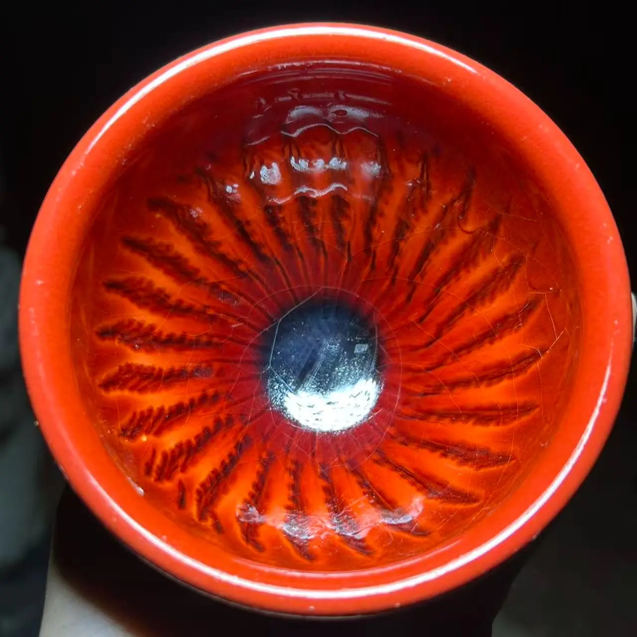 Luxury Clay Kilned Jianzhan Inferno-Cup, Handmade Master-Crafted Collectible with New Fresh Fire, Unique Form, Distinctive Cultural Value (Z38), One-Of-A-Kind, Master’s Craft