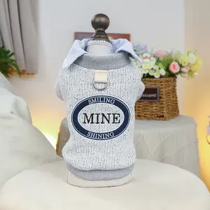 Pet Dog Puppy Autumn New Flax Woven Two-Piece Coat, Teddy Bichon Pomeranian Miniature Dogs Clothes, Comfortable and Stylish Pet Apparel