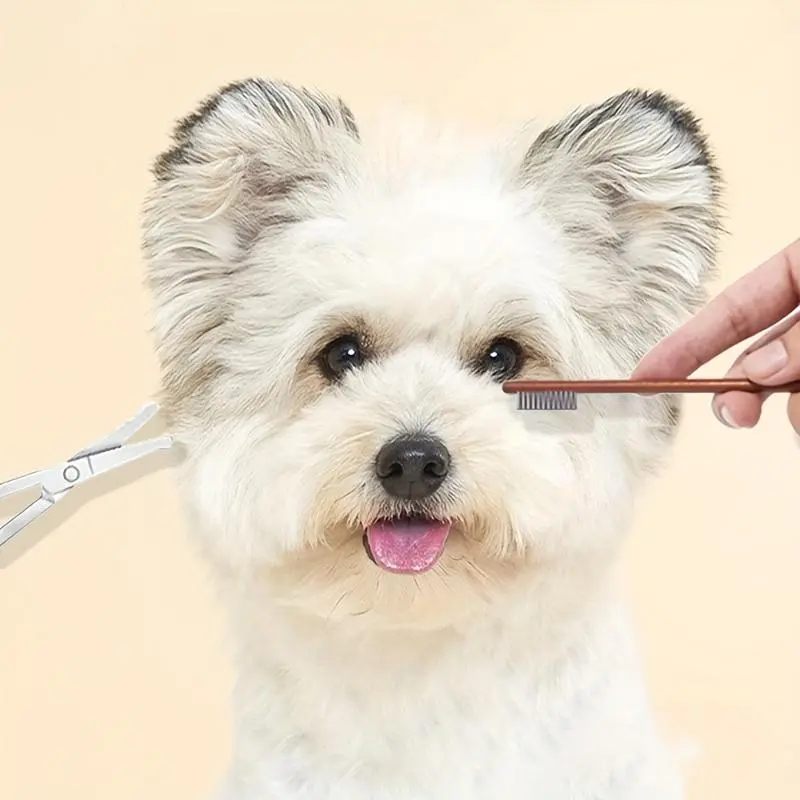 Special Pet Grooming Set Mini Tears Comb Scissors Set Grooming Tools Cat Dog Cleansing Comb Comb Beauty Brush Grooming Accessories