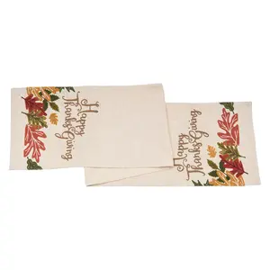 Happy Thanksgiving Leaves Runner by Valerie