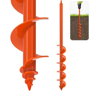 Auger Drill Bit for Planting - 3"x 32" Heavy-Duty Garden Auger Drill Bit, Fits 3/8" Hex Drive Drill - Bulb Planter Tool, Auger Post Hole Digger for Bulbs, Flowers, Fence Posts