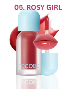 TOCOBO Juicy Berry Plumping Lip Oil 05 Rosy Girl – Vegan Hydrating Gloss with Plant Oils, Non-Sticky Shine