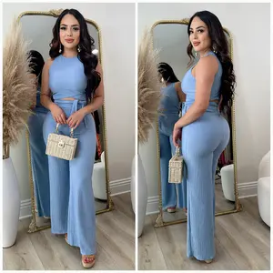 Weekend Vibes 2 PC Set (Sky Blue)