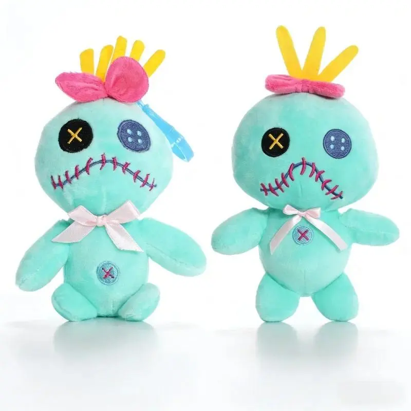 Funny Anime Ugly Girl Plush Bag Charm Cute Stuffed Pendant Keychain Claw Machine Doll Gift stitch