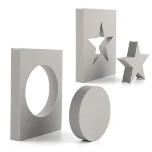 Circle Star Cut Stamping Foams Reusable Moldable Foam Blocks To Reverse Stamped Background Scrapbooking Craft Card Front Making