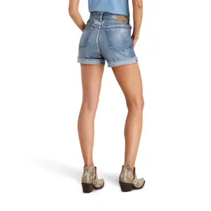 Ariat Ladies Jazmine 5" Silver Gloss Denim Shorts 10043201