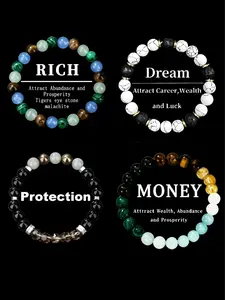 Crystal Bracelets for Women and Men- Money Attraction Bracelet, Luck Bracelets Healing Protection Jewelry for Banquet Party, and Encouragement Gift for Her couple bracelet fashion artificial bracelet Christmas Birthday Jewelry Gifts
