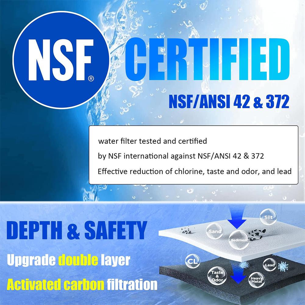 WF3CB Water Filter Replacement - Compatible with Frigidaire WF3CB, PureSource 3, 706465, 242086201, 242069601, PS3412266, AP4567491 Water Filter Replacement, Height 9 Inches