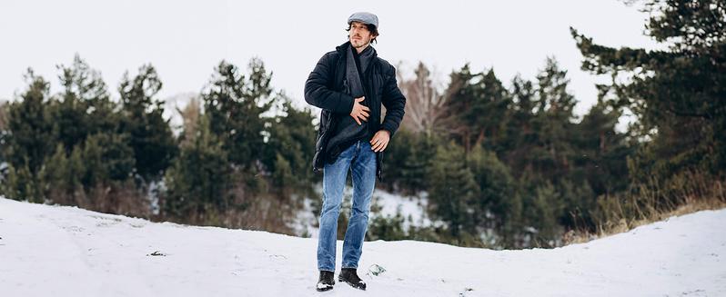 FitVille Wide Winter Boots for Men with Thermal-Reflective Lining & Adjustable Straps for All-Day Comfort and Slip Resistance