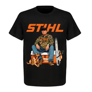 STIHL Trump Camo Unisex Cotton Shirt, Farm Boss Chainsaw Dog Hunting, Graphic Tees For Women And Men, Streetwear, Top, Sport, Menswear, Round Neck