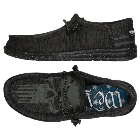 Howitzer Men's Slip-On Shoes Roam Live Free Sneakers Skull Footwear