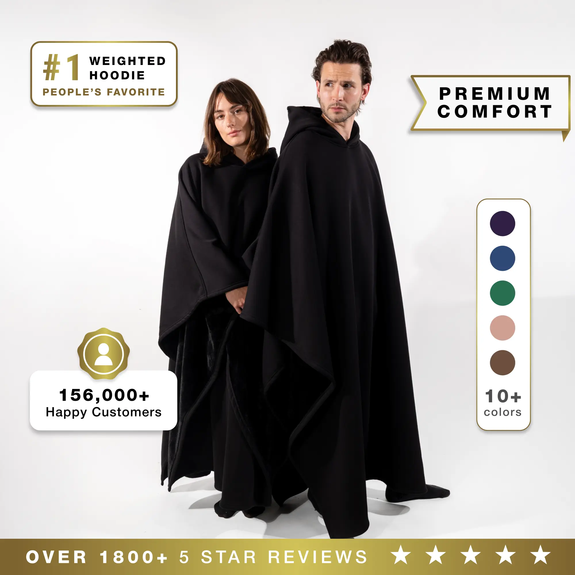 Eden Hoodie – 4lb Weighted Hoodie Blanket with Ultra-Soft Faux Fur