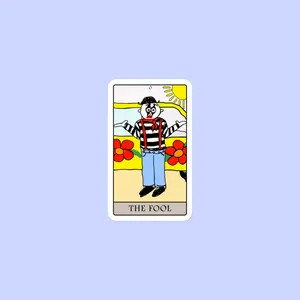 Sock Puppet Master "The Fool" Tarot Bubble-free Sticker