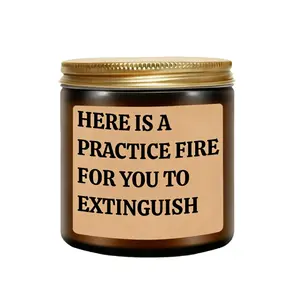 Scented Candle Decorative - Firefighter Gifts for Men, Women - Fire Fighter, Fireman Gifts for Him - Firefighter Graduation, Christmas, Birthday Present for Boys, Dad, Boyfriend - Fire Fighter Accessory