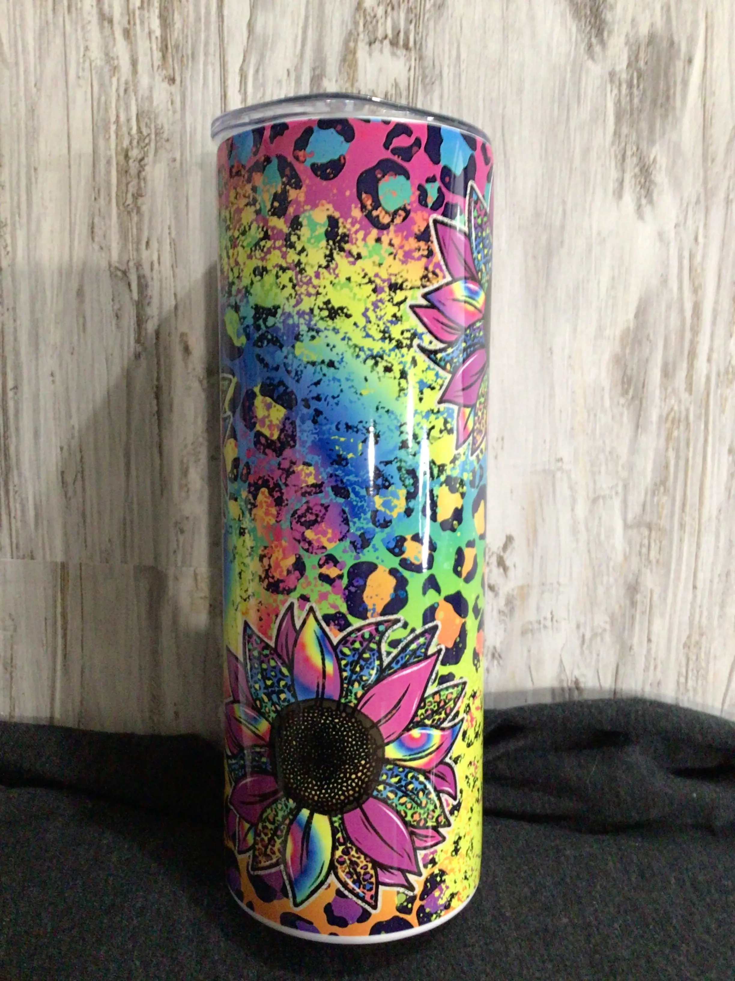 20 oz Tie-Dye Sunflowers Tumbler