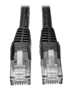 Tripp Lite TRL-N201002BK50B Cat6 Gigabit Snagless Molded Patch Cable RJ45 Black 2 ft. Bulk Pack- 50 Piece
