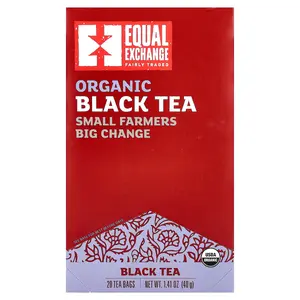 Equal Exchange Organic Black Tea, 20 Tea Bags, 1.41 oz (40 g)