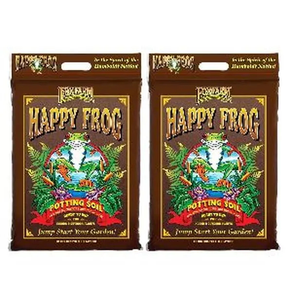 FoxFarm Happy Frog Potting Soil, 12qt – for Indoor/Outdoor Container Plants, Improves Root Efficiency, pH Adjusted for Optimal Nutrient Uptake – Contains Microbes and Humic Acids (Pack of 2)