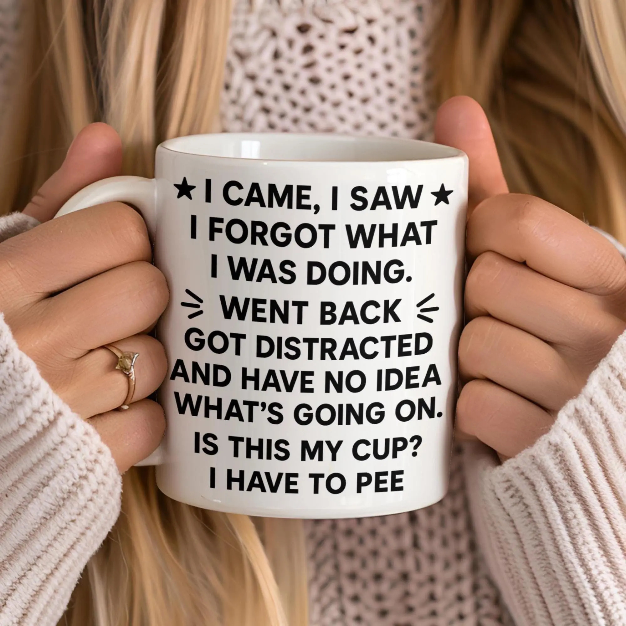 I Came I Saw I Forgot Funny Novelty Coffee Mug, Gift For Adhd, Funny Forgetful Gift Ideas For Her, Distracted Quote, Anxiety Mug