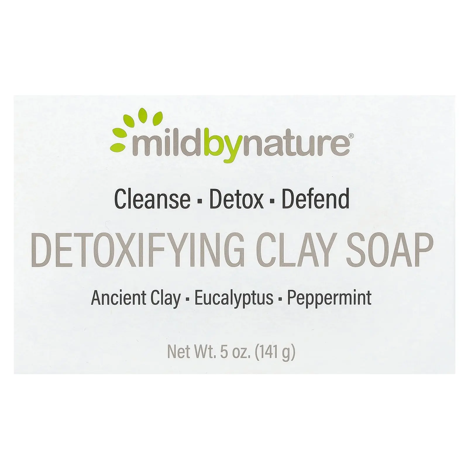 Mild By Nature Detoxifying Clay Bar Soap, 5 oz (141 g)