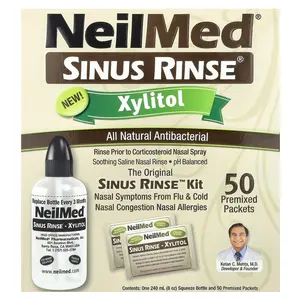 NeilMed Sinus Rinse®, Xylitol, Sinus Rinse™ Kit, 2 Piece Kit | HSA/FSA Eligible