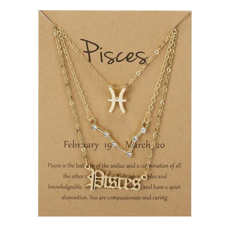 6252 Pisces Gold Gold Card