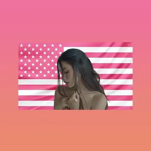 Megan Fox v2 American Flag Tapestry – Actress Wall Art & Modern Room Decor | Hot Girl Flaghot actor wall art tv show tapestry