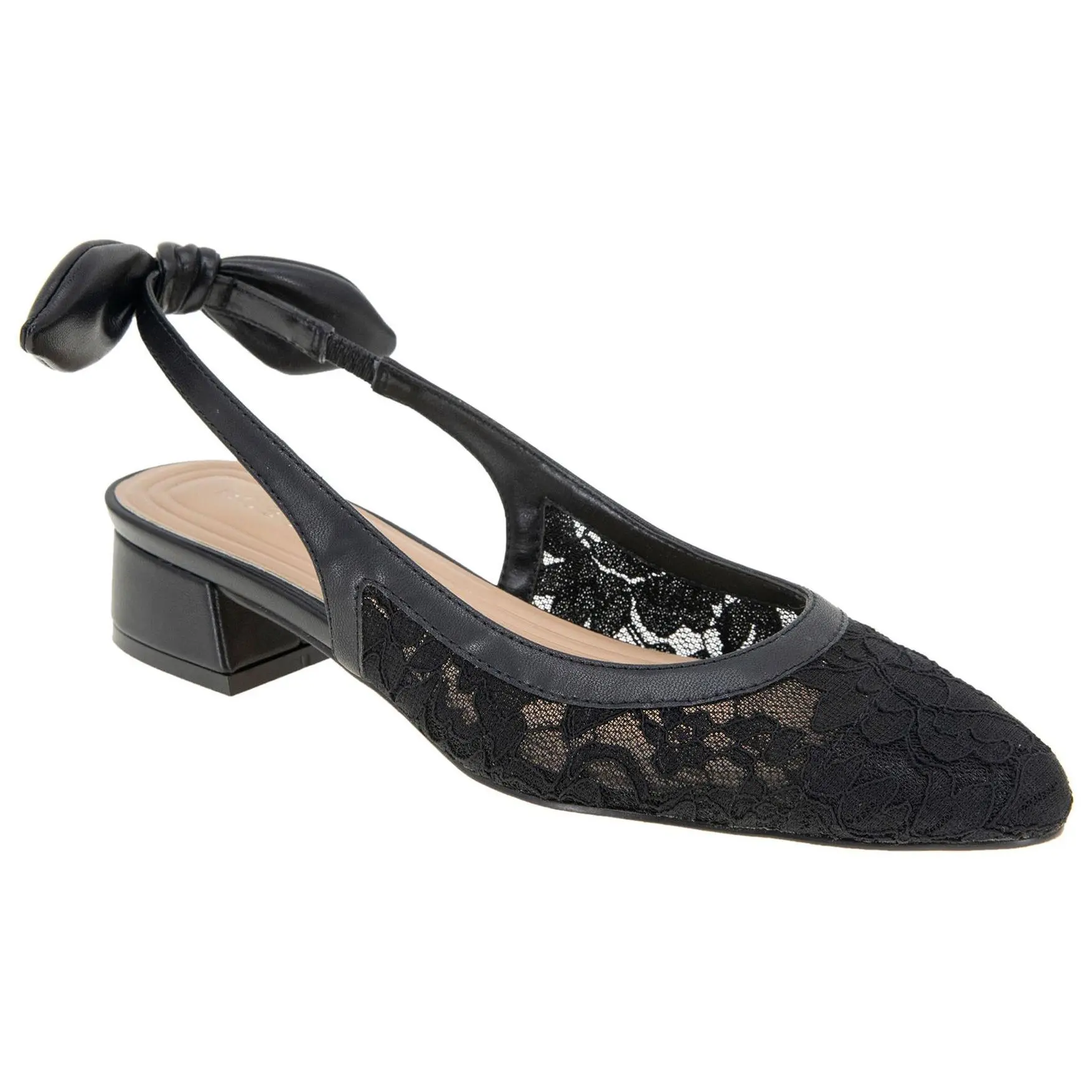 BCBGeneration Slingback Kitten Heel with Bow Detail- Torna