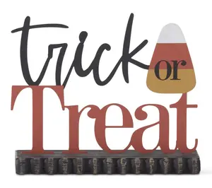 RC Home Decor-7.75" Halloween "Trick or Treat" Tabletop Sign