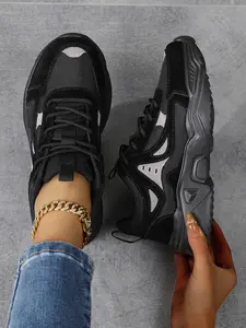 Women's Breathable Mesh Sneakers, Casual Sport Shoes, Height-Boosting Shock-Absorbing Outdoor Running Shoes, Unisex Couple Sports Shoes, Athletic Running Shoes, Workout Sneakers