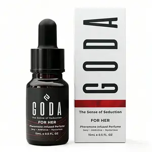 GODA The Sense of Seduction Pheromone-Infused Unisex Perfume, 0.5oz