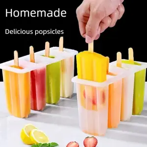 Classic lidded design prevents flavor mixing, household ice cream mold for making popsicles