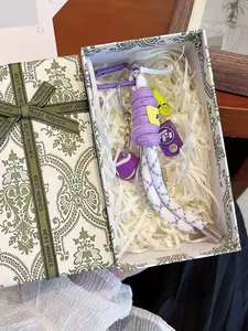 Mini Tennis Keychain Set, Suitable For Car Keys/Backpacks, Sports And Fitness Players And Party Gifts, Women's Handbag Keychain, Personalized Woven Rope Backpack Keychain, Bag Decoration Accessories, Valentine's Day, Back To School Season, All Seasons