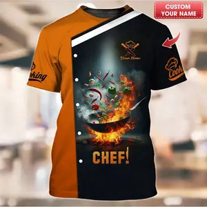 Chef T-shirts de chef personnalisés - Conception d'action de cuisine explosive pour les passionnés de cuisine