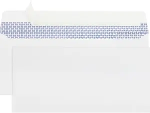 500 Count No.10 Security Self-Seal Envelopes - Windowless Business Envelopes, Security Tinted with Printer Friendly Design - Size 4-1/8 x 9-1/2 Inch - White - 24 LB
