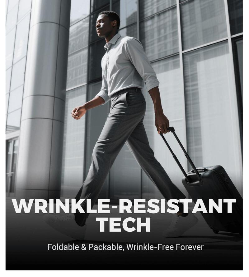 FOSWIE Slimastrouser High Stretch Straight-Leg Pants for Men - Skin-Friendly, Breathable, and Unrestricted Movement