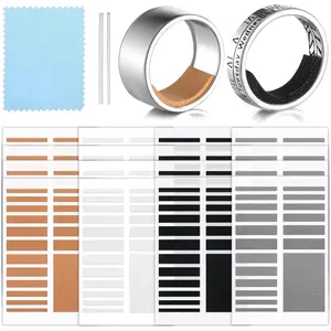 16 Sheets Invisible Ring Size Adjuster with 2 s Plastic Ring Guard Ring Size Adjuster for Loose  Rings Guard Tightener, Spacer, Sizer, Fixing Wide Rings, 4 Colors, 2 Kinds of Thickness